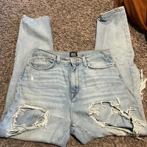 high waisted jeans
